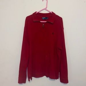 red polo ralph lauren pullover